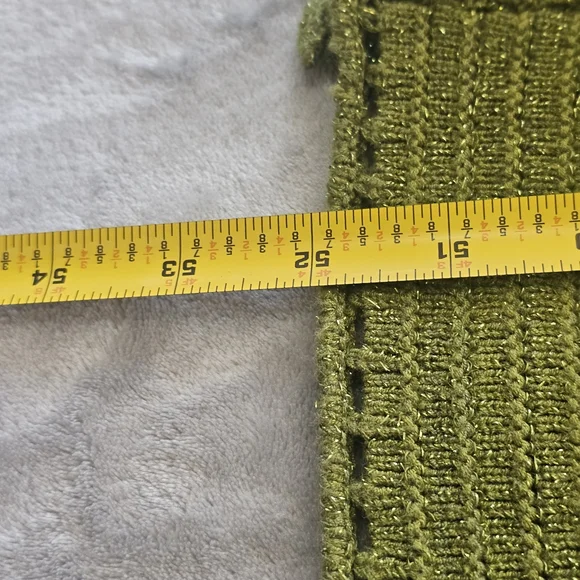 Torn By Ronny Kobo Collection Olive Marl Ribbed V-Neck Midi Dress - Picture 14 of 14